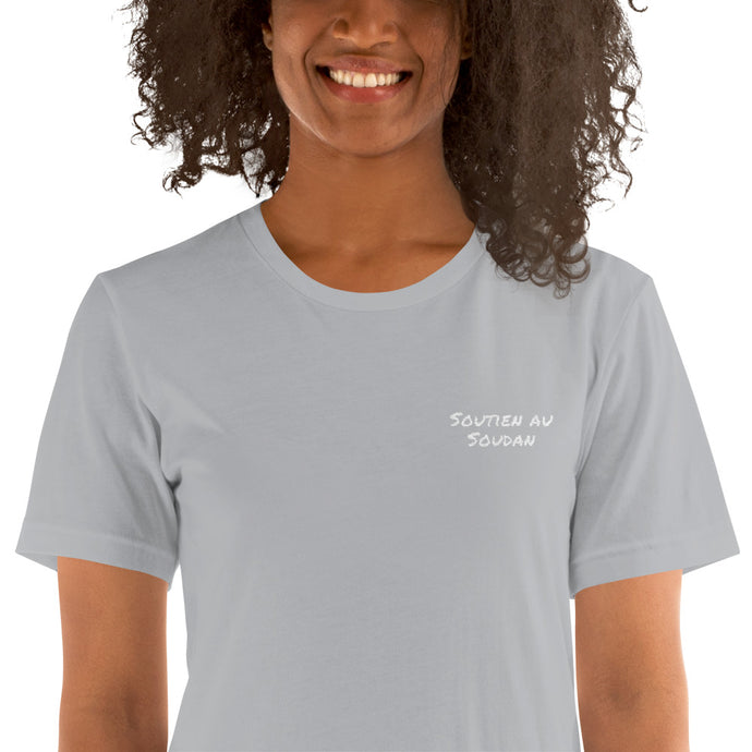 T-shirt femme écriture blanche