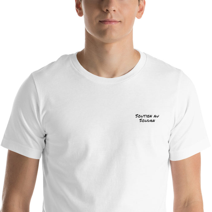 T-shirt homme écriture noir