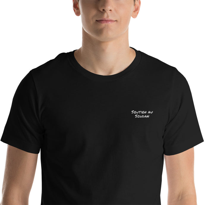 T-shirt homme écriture blanche